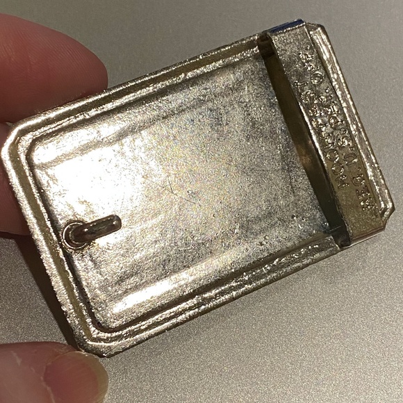 FORD OEM ENAMEL Vintage Belt Buckle Silver New - Picture 3 of 3